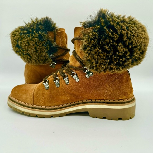 SAM EDELMAN BOWEN FUR LEATHER WINTER BOOTS - US SIZE 9 - Picture 10 of 15